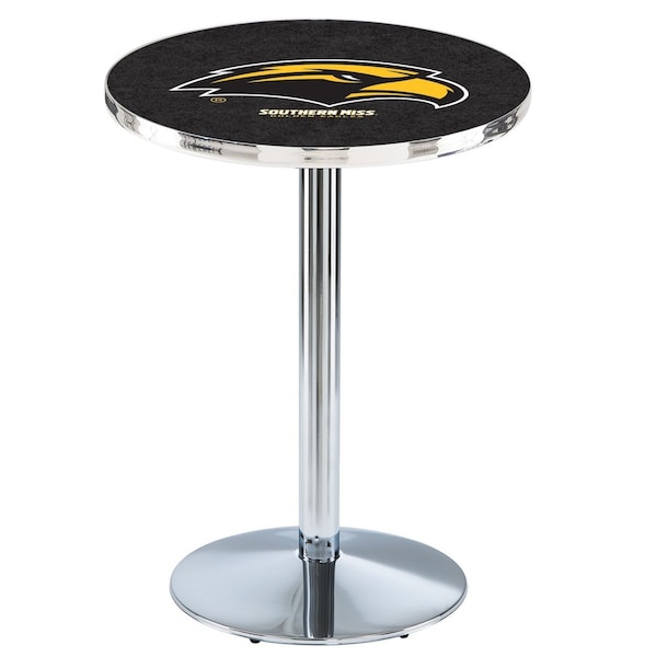42" Chrome Southern Miss Pub Table